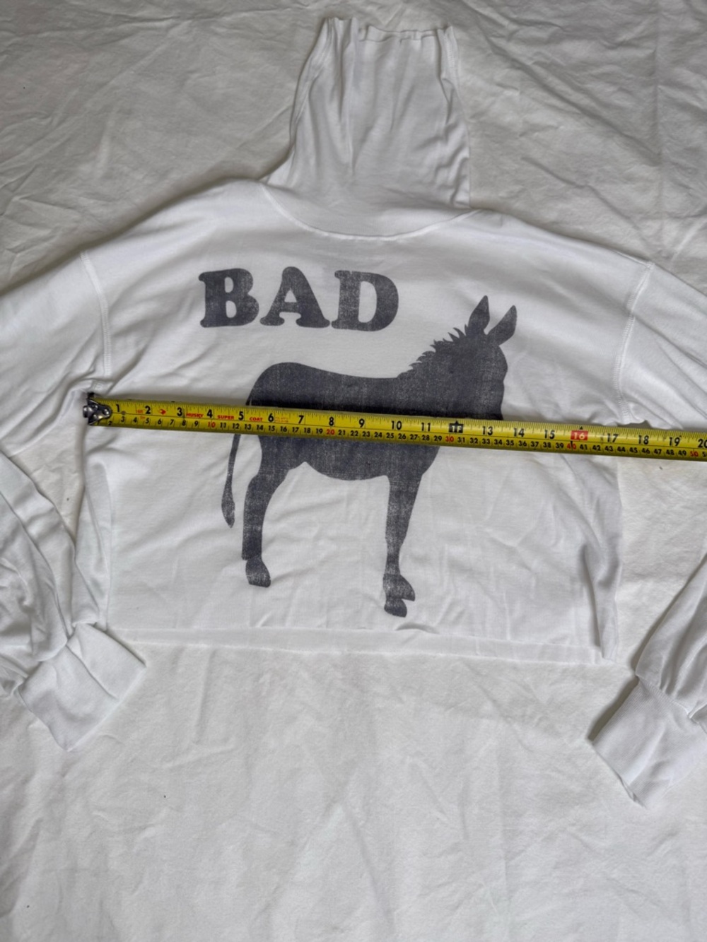 Urban Outfitters ODDPEOPLE | BAD Donkey Graphic Crop Top Turtleneck Y2K - Picture 8 of 10